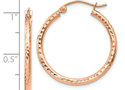 14k Rose Gold Earrings Style TE519 - Classique Jewelry Inc.