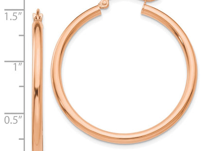 14k Rose Gold Earrings Style TE534 - Classique Jewelry Inc.