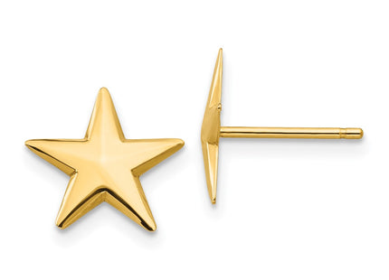 14k Yellow Gold Earrings Style TE614 - Classique Jewelry Inc.