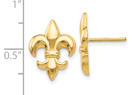 14k Yellow Gold Earrings Style TE619 - Classique Jewelry Inc.