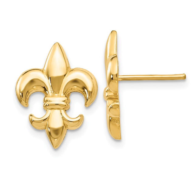 14k Yellow Gold Earrings Style TE619 - Classique Jewelry Inc.