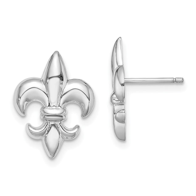 14k White Gold Earrings Style TE619W - Classique Jewelry Inc.