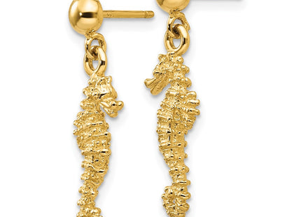 14k Yellow Gold Earrings Style TE626 - Classique Jewelry Inc.