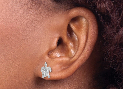 14k White Gold Earrings Style TE627W - Classique Jewelry Inc.