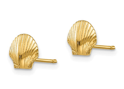 14K gold earrings, alternate view