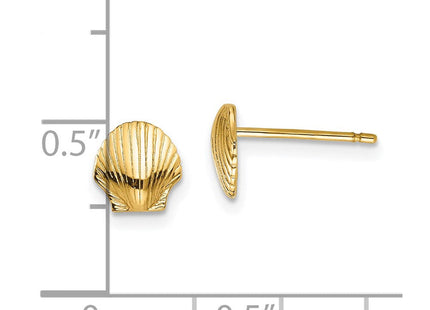 14K gold earrings, further view