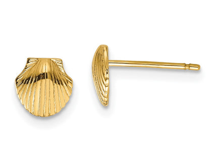 14k Yellow Gold Earrings Style TE632 - Classique Jewelry Inc.