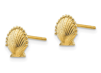 14K gold earrings, alternate view