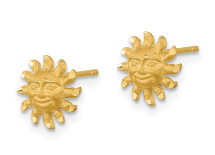 14k Yellow Gold Earrings Style TE653 - Classique Jewelry Inc.