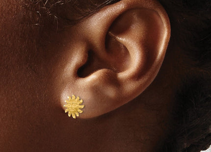 14k Yellow Gold Earrings Style TE653 - Classique Jewelry Inc.