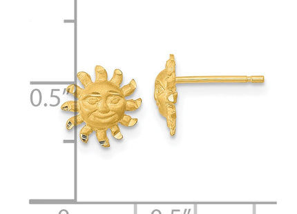 14k Yellow Gold Earrings Style TE653 - Classique Jewelry Inc.