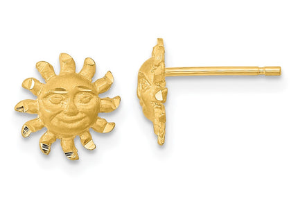 14k Yellow Gold Earrings Style TE653 - Classique Jewelry Inc.