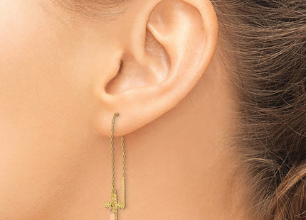 14k Two-tone Earrings Style TE661 - Classique Jewelry Inc.