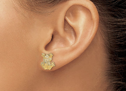 14k Yellow Gold Earrings Style TE670 - Classique Jewelry Inc.