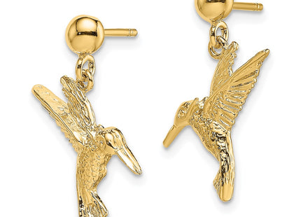 14k Yellow Gold Earrings Style TE671 - Classique Jewelry Inc.