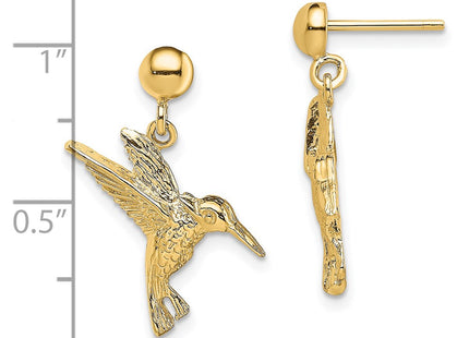 14k Yellow Gold Earrings Style TE671 - Classique Jewelry Inc.
