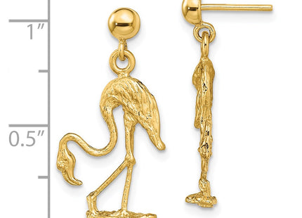 14k Yellow Gold Earrings Style TE673 - Classique Jewelry Inc.