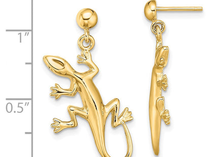 14k Yellow Gold Earrings Style TE674 - Classique Jewelry Inc.