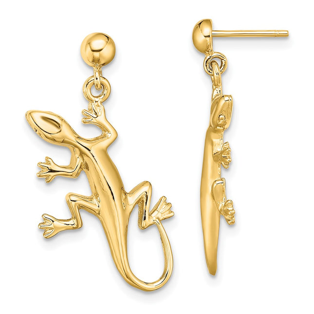 14k Yellow Gold Earrings Style TE674 - Classique Jewelry Inc.