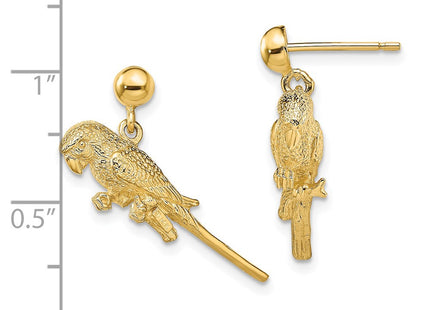 14k Yellow Gold Earrings Style TE675 - Classique Jewelry Inc.