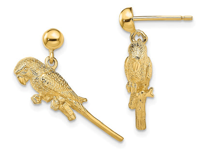 14k Yellow Gold Earrings Style TE675 - Classique Jewelry Inc.