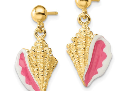 14k Yellow Gold Earrings Style TE678 - Classique Jewelry Inc.