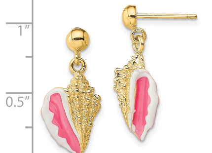 14k Yellow Gold Earrings Style TE678 - Classique Jewelry Inc.