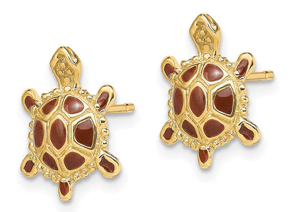 14k Yellow Gold Earrings Style TE679 - Classique Jewelry Inc.