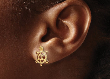 14k Yellow Gold Earrings Style TE679 - Classique Jewelry Inc.