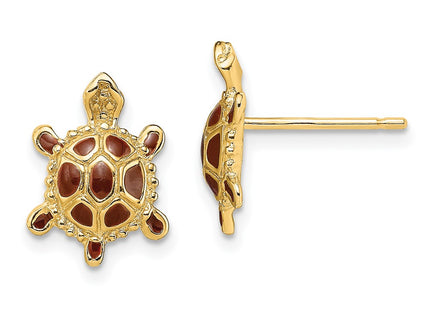 14k Yellow Gold Earrings Style TE679 - Classique Jewelry Inc.