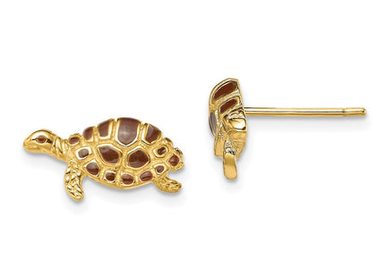 14k Yellow Gold Earrings Style TE680 - Classique Jewelry Inc.