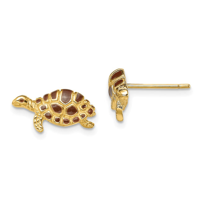 14k Yellow Gold Earrings Style TE680 - Classique Jewelry Inc.
