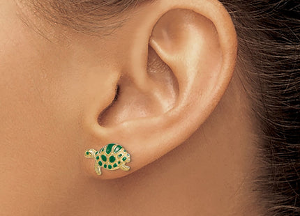 14k Yellow Gold Earrings Style TE681 - Classique Jewelry Inc.