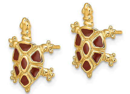 14k Yellow Gold Earrings Style TE684 - Classique Jewelry Inc.