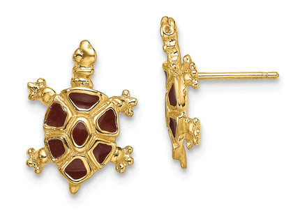 14k Yellow Gold Earrings Style TE684 - Classique Jewelry Inc.