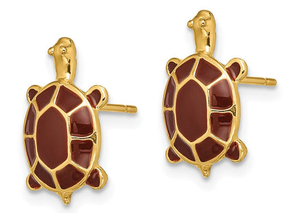 14k Yellow Gold Earrings Style TE686 - Classique Jewelry Inc.