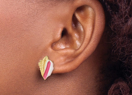 14K white gold earrings, another view