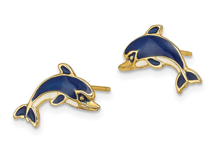 14k Yellow Gold Earrings Style TE689 - Classique Jewelry Inc.