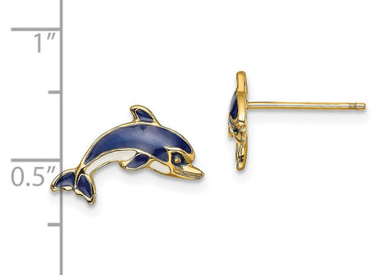 14k Yellow Gold Earrings Style TE689 - Classique Jewelry Inc.
