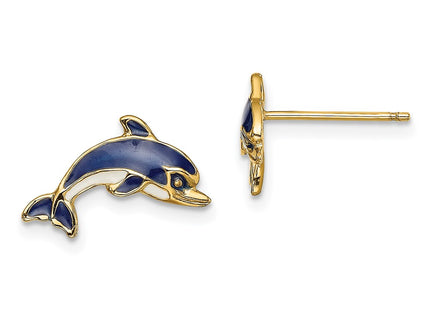 14k Yellow Gold Earrings Style TE689 - Classique Jewelry Inc.