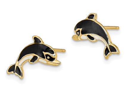 14k Yellow Gold Earrings Style TE690 - Classique Jewelry Inc.