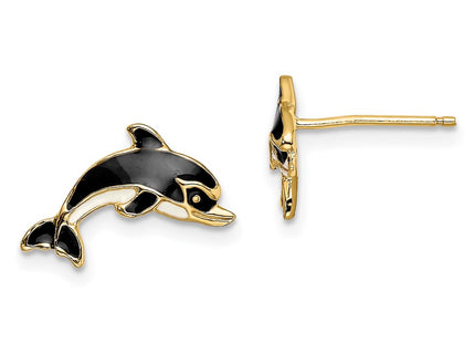 14k Yellow Gold Earrings Style TE690 - Classique Jewelry Inc.