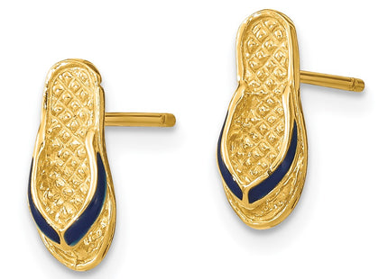 14k Yellow Gold Earrings Style TE694 - Classique Jewelry Inc.