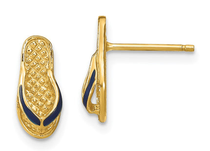 14k Yellow Gold Earrings Style TE694 - Classique Jewelry Inc.