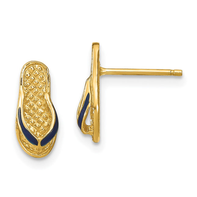 14k Yellow Gold Earrings Style TE694 - Classique Jewelry Inc.