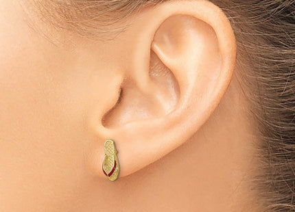 14k Yellow Gold Earrings Style TE695 - Classique Jewelry Inc.