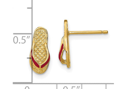 14k Yellow Gold Earrings Style TE695 - Classique Jewelry Inc.