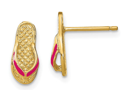 14k Yellow Gold Earrings Style TE695 - Classique Jewelry Inc.