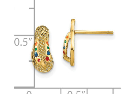 14k Yellow Gold Earrings Style TE697 - Classique Jewelry Inc.