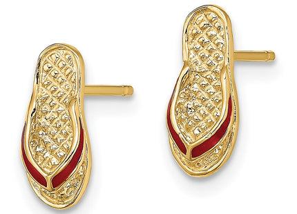 14k Yellow Gold Earrings Style TE699 - Classique Jewelry Inc.